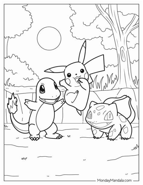 Pokemon Coloring Page for Kids 